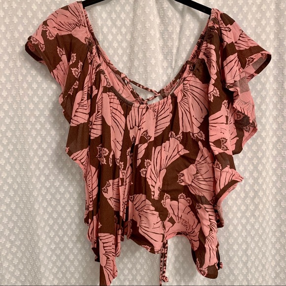 Free People Off-the-Shoulder Backless Top - Picture 1 of 5